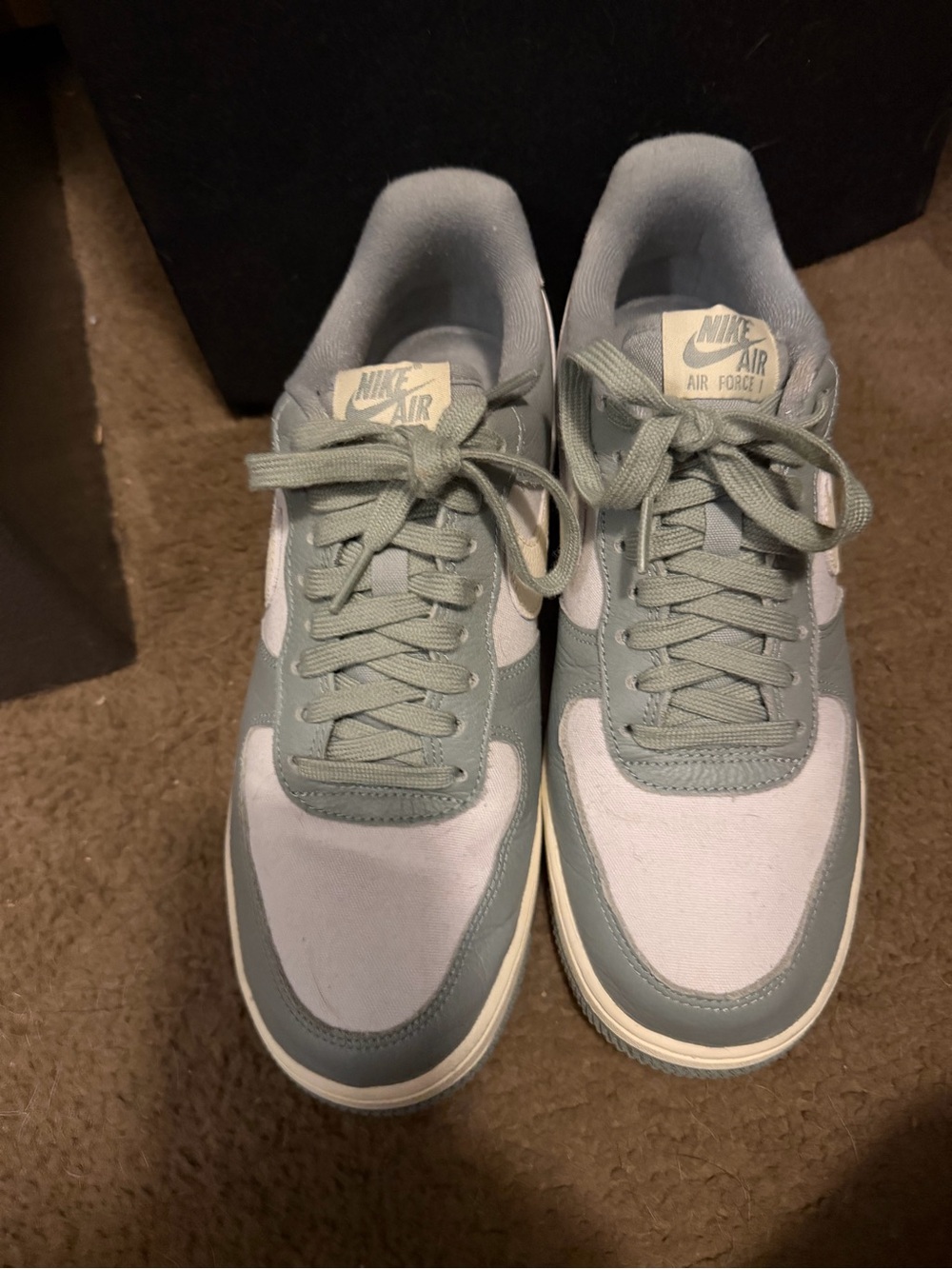 Nike Air Force 1 Low Men’s Sneakers - Sage Green/White